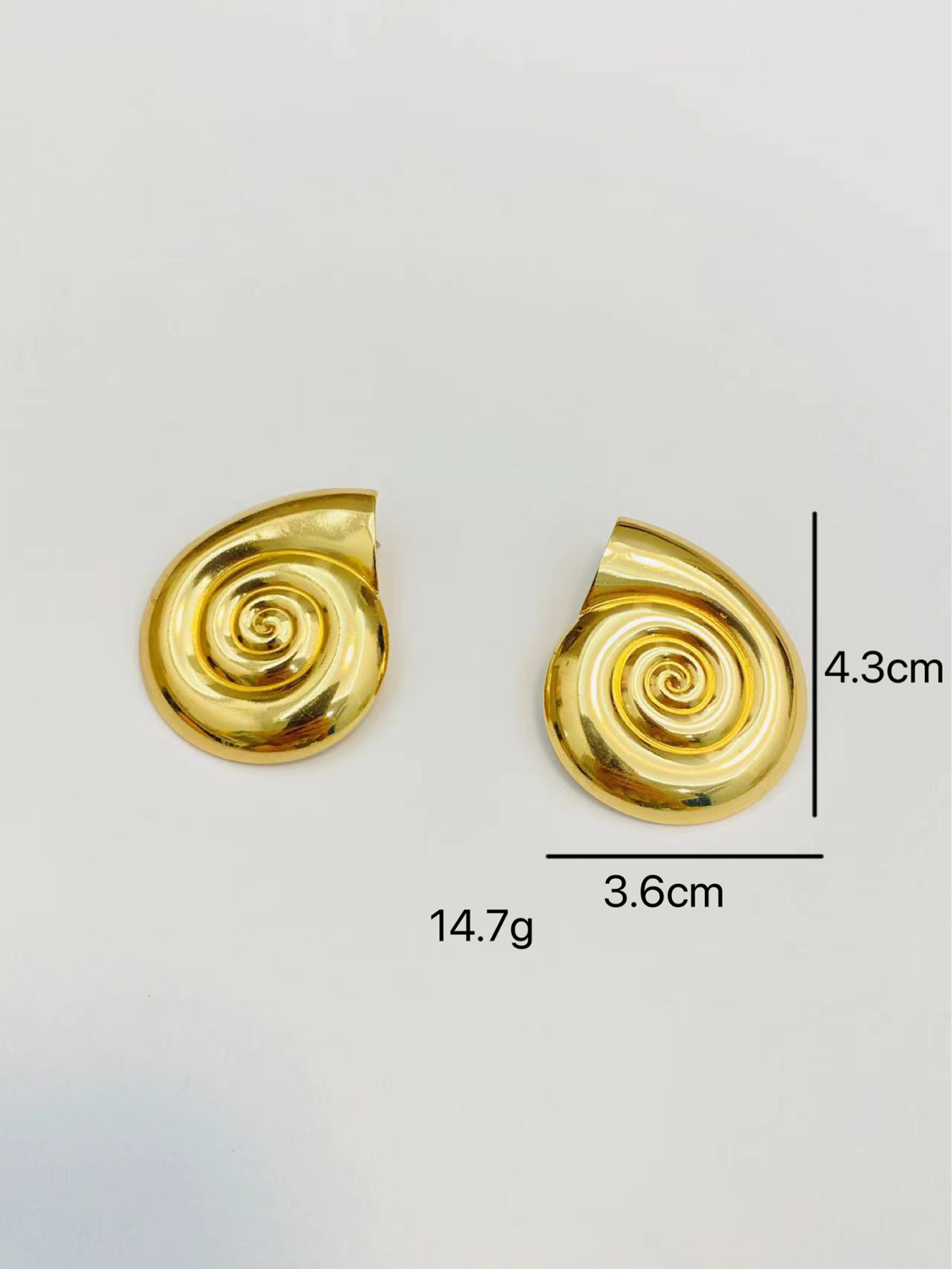 Shankh Earrings