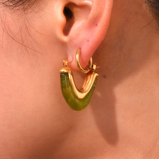 Paint me Green Earring