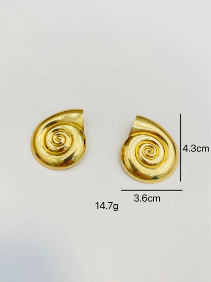 Shankh Earrings
